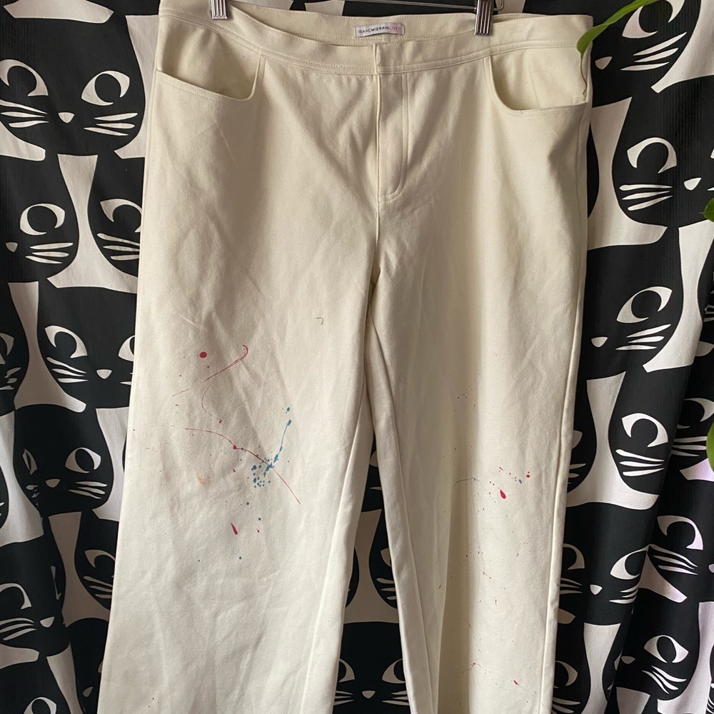 Isaac Mizrahi live White wide leg pants - Picture 2 of 6